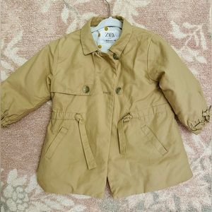Zara girls trench coat 18-24